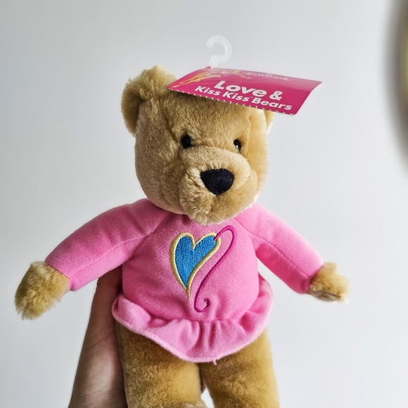 Vintage Hallmark "Love and Kiss" Magnetic Kissing Plush Bear 10" Valentines - Picture 11 of 11